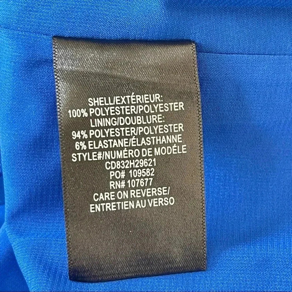 NEW Alice Olivia Clover Blue Guipure Lace Short Sleeved Mini Dress Size 2 - Picture 9 of 11